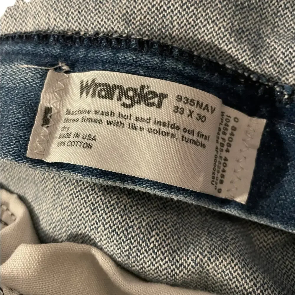 VTG Wrangler cotton unisex high waist jeans size 33 - Picture 10 of 10